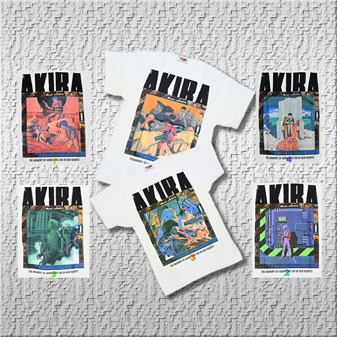 Lot 030　"AKIRA" Comic表紙 公認Ｔシャツ 6枚セット 未使用 (抽選当選品)非売品